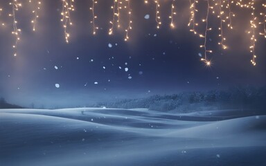 snow covered road in winter template