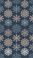 seamless floral snow pattern