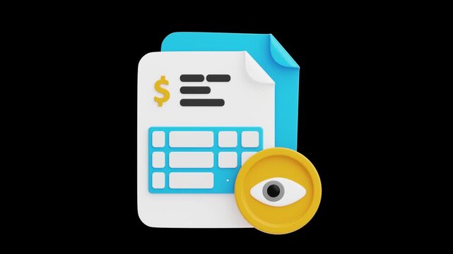 3D Spreadsheet | Alpha Channel