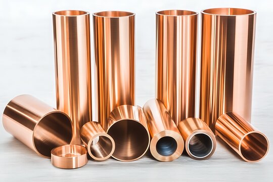 Create a technical illustration comparing beryllium copper with other copper alloys in terms of performance and applications.