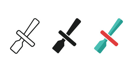 Collection of paintbrushes with different colors and styles