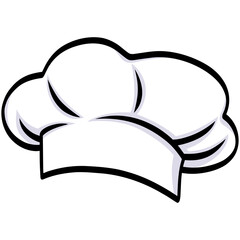 Chef Hat Illustration Vector Drawing Icon Design