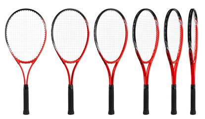 Tennis racket isolated, full depth of field