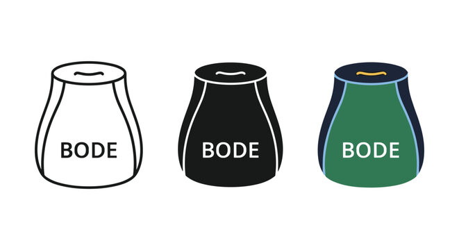 Three bode containers in different colors and designs