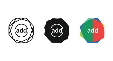 Add logo design variations on white background