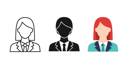 Group of business people avatars