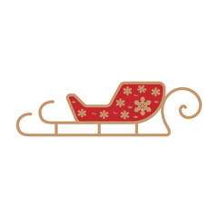 Vector multi color icons for Snow sleigh