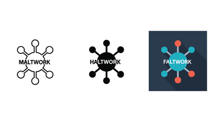 Modern logo designs for company branding and identity