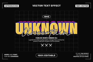 Unknown Editable Vector Text Effect