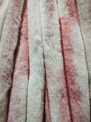 colorful fur fleece blanket © 娟 张