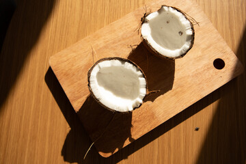 coconut on the board