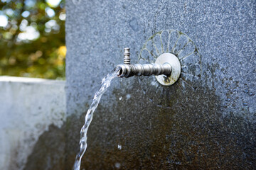 faucet in the forest