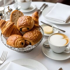 coffee and croissant