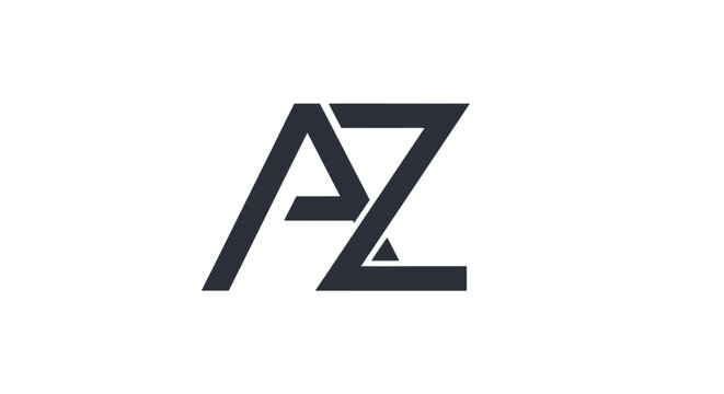Modern AZ Monogram Logo Design.