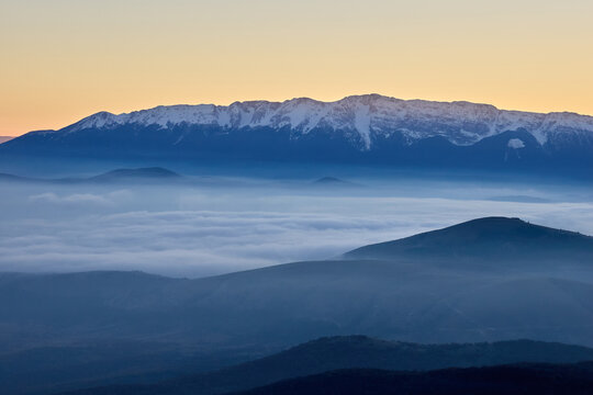 GRAN SASSO d'Italia: Inversione termica tra valli e montagne