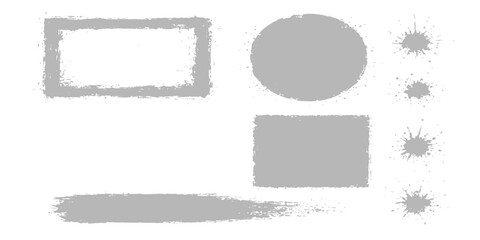 Vintage grunge frame set vector illustration border design element pattern decoration