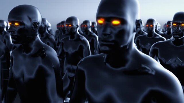 Army of Identical Synthetic cyborgs Loop