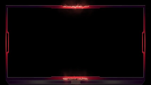 Fire burning animated face cam overlay