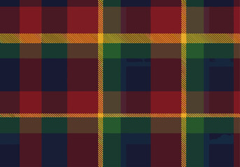 Tartan plaid seamless pattern for textile, fabrics, print, wallpaper, wrapping paper, garments, clothing and background. Scottish check vector illustration