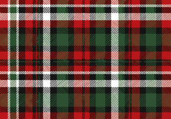 Plaid seamless pattern. Repeating checker fabric for design prints plaids. Repeated check ekose
