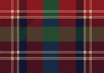 Plaid pattern seamless check texture vector for shirt
