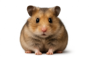 Adorable hamster portrait image with transparent background artwork here.