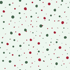 Elegant seamless pattern with small olive green and emerald spots scattered across a pure white surface ideal for fabric printing wrapping paper scrapbooking and web backgrounds