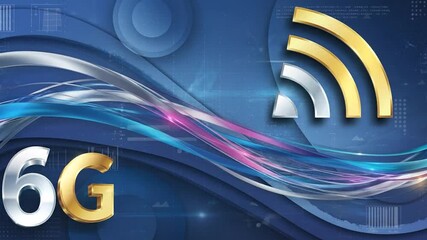 Stunning Visualization of 6G Technology: Wireless Connectivity and Digital Future - Powered by Adobe