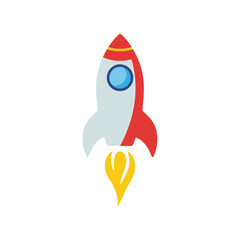 space rocket vector illustration