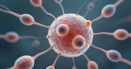 3D illustration of a battery charging icon on a human heart high quality render photorealistic detailed anatomy biology healthcare medical concept science visualization