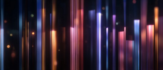 Colorful Vertical Light Stripes Abstract Background