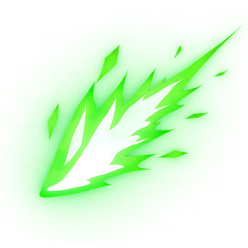 Green explosion burst