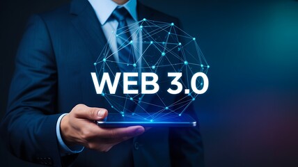 Web 3.0 blockchain technology concept for digital future

