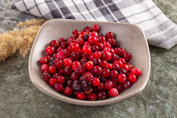 Sweet and sour fresh cranberry