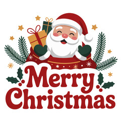 christmas card with santa claus