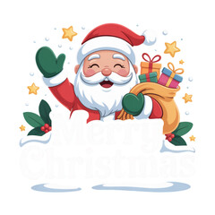 santa claus with gifts