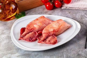 Delicous roasted calamari with protein