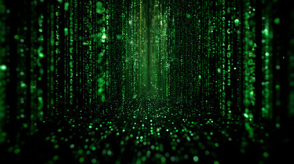 Digital Rain Matrix Effect