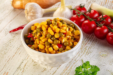 Mexican vegetable mix - corn, pepper and peas