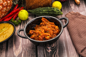 Indian cuisine - Prawns malabar masala