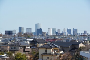 冬晴れの大宮の町並み