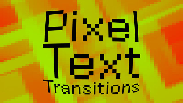 Pixel Text Transition 03 Wide
