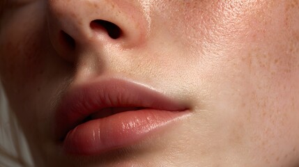 Naklejka premium Hybrid organic and synthetic texture blending on skin minimal design