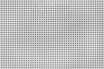 Gray metal background, round perforated metal texture background
