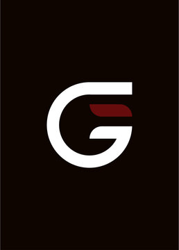 abstract vector font letter gce