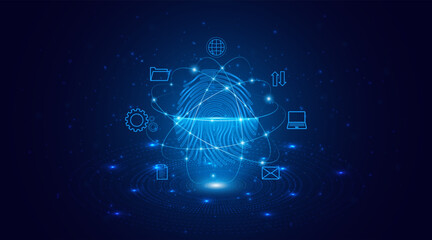 Fingerprint security technology. The future of cybersecurity and privacy.