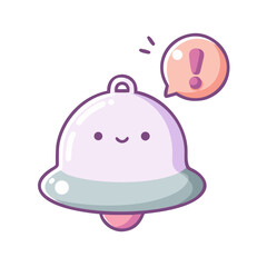 3D Soft Pastel Bell Notification Icon