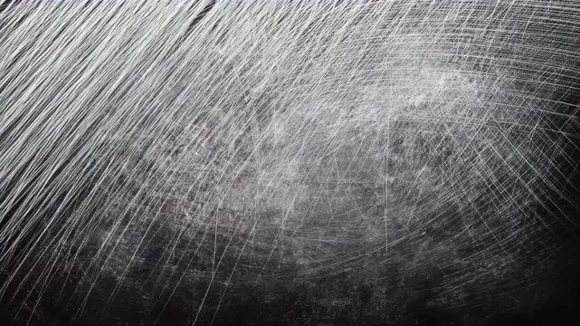 Surface with visible scratches and texture shows wear and age under diffused lighting in a dimly lit environment