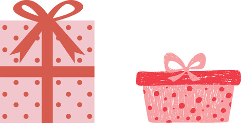 Colorful gift box vector set. Collection of presents with ribbons for birthday, Christmas, holiday celebration. Surprise packages illustration isolated. Cartoon flat design icon.