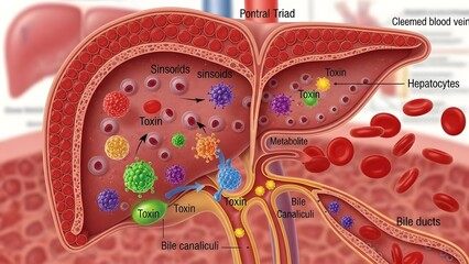 Detailed Illustration of Human Sinus Anatomy and Nasal Cavity.